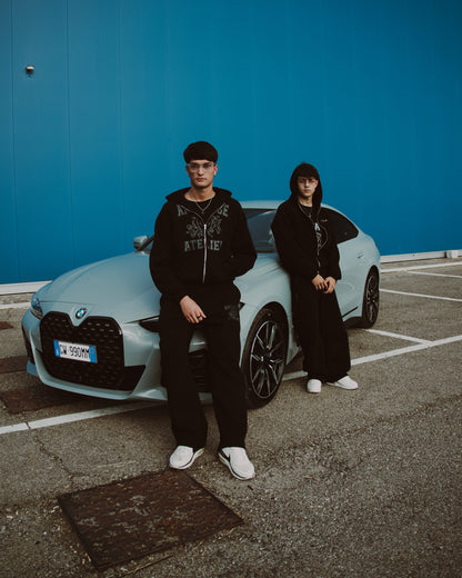 SHINOBI ZIP HOODIE - TRIPLE BLACK