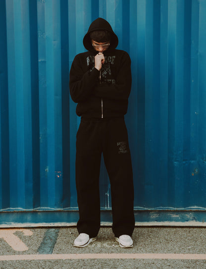 GRAPHIC ANGEL SWEATPANT - TRIPLE BLACK
